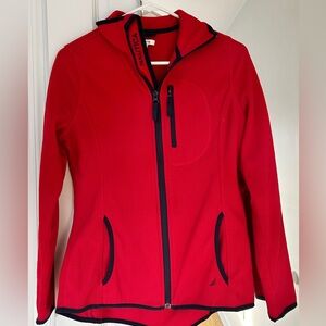 Nautica Women's Vibrant Red Fleece Jacket